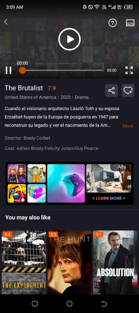Capturas de pantalla de la aplicacion 2