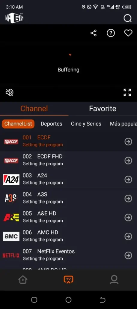Capturas de pantalla de la aplicacion 4