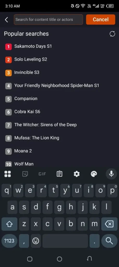 Capturas de pantalla de la aplicacion 5
