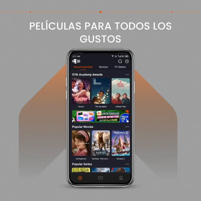 Películas para todos los gustos